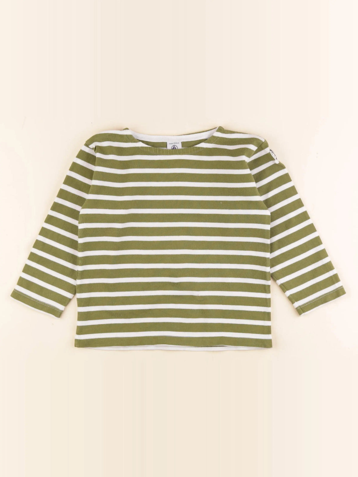 Petit Bateau - tee-shirt vert - 4 ans