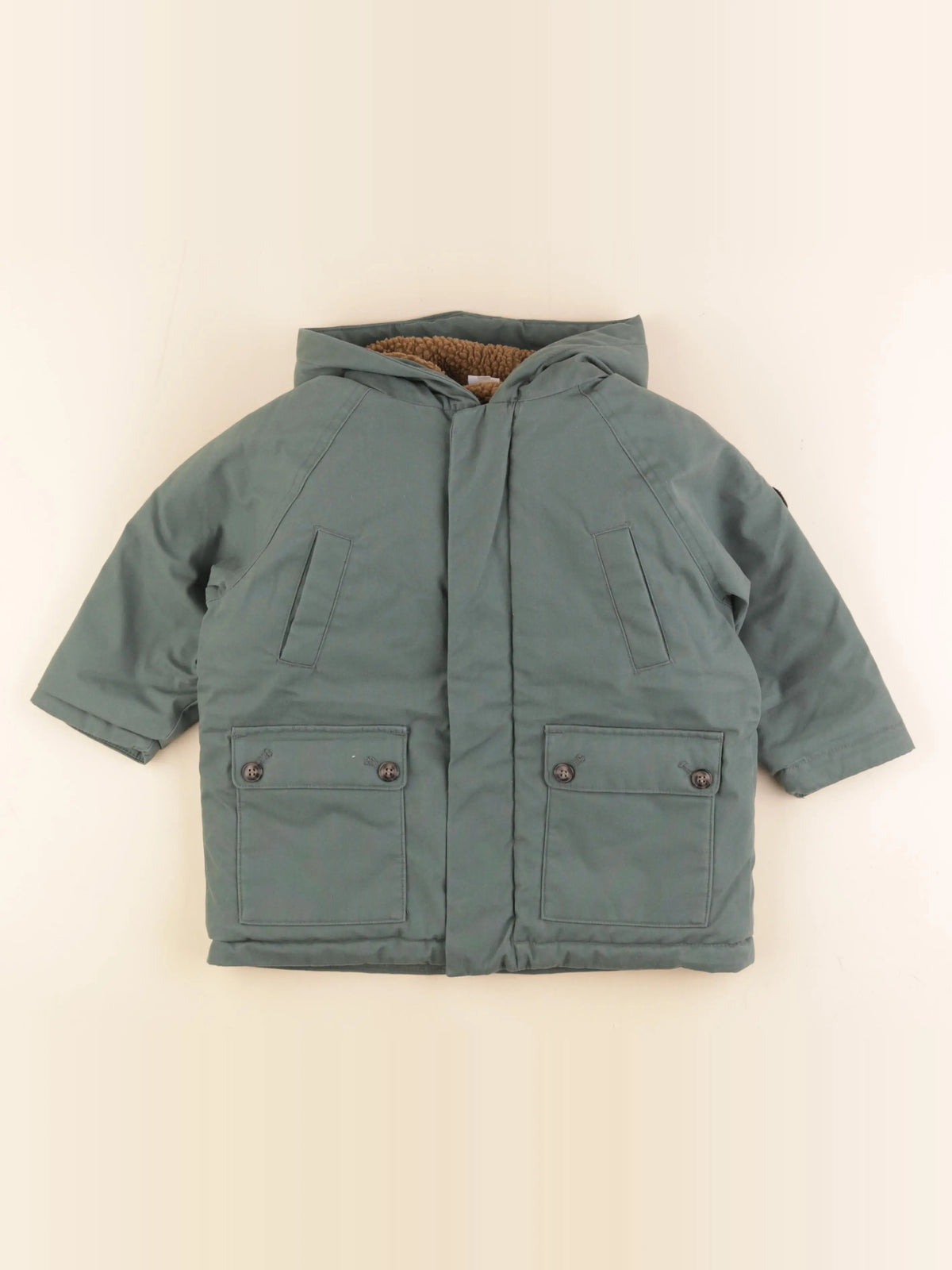 Petit Bateau - parka vert - 4 ans