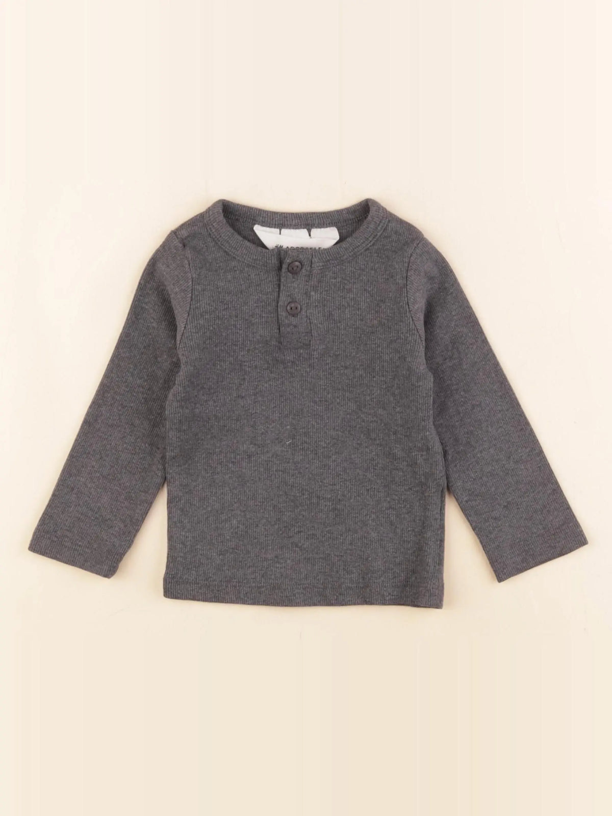 H&M - tee-shirt gris - 6/9 mois