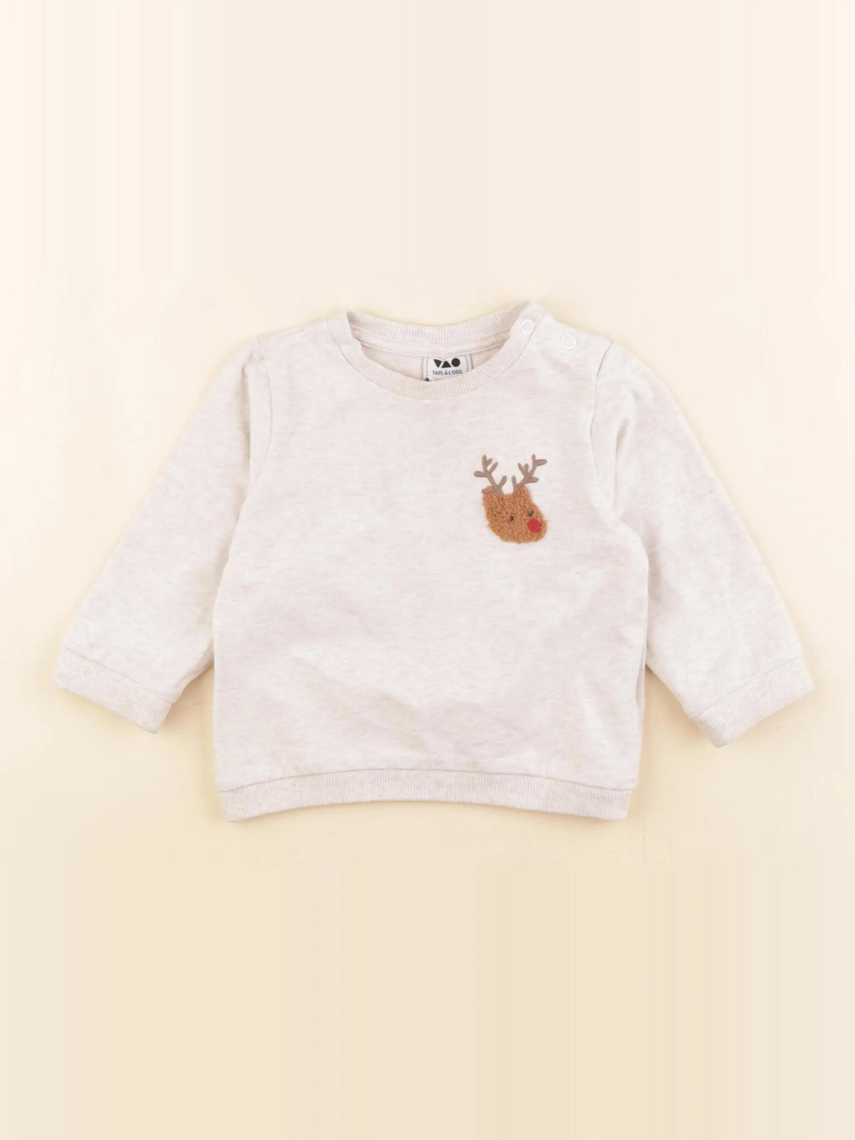 Tape à l'oeil - sweat beige - 9 mois