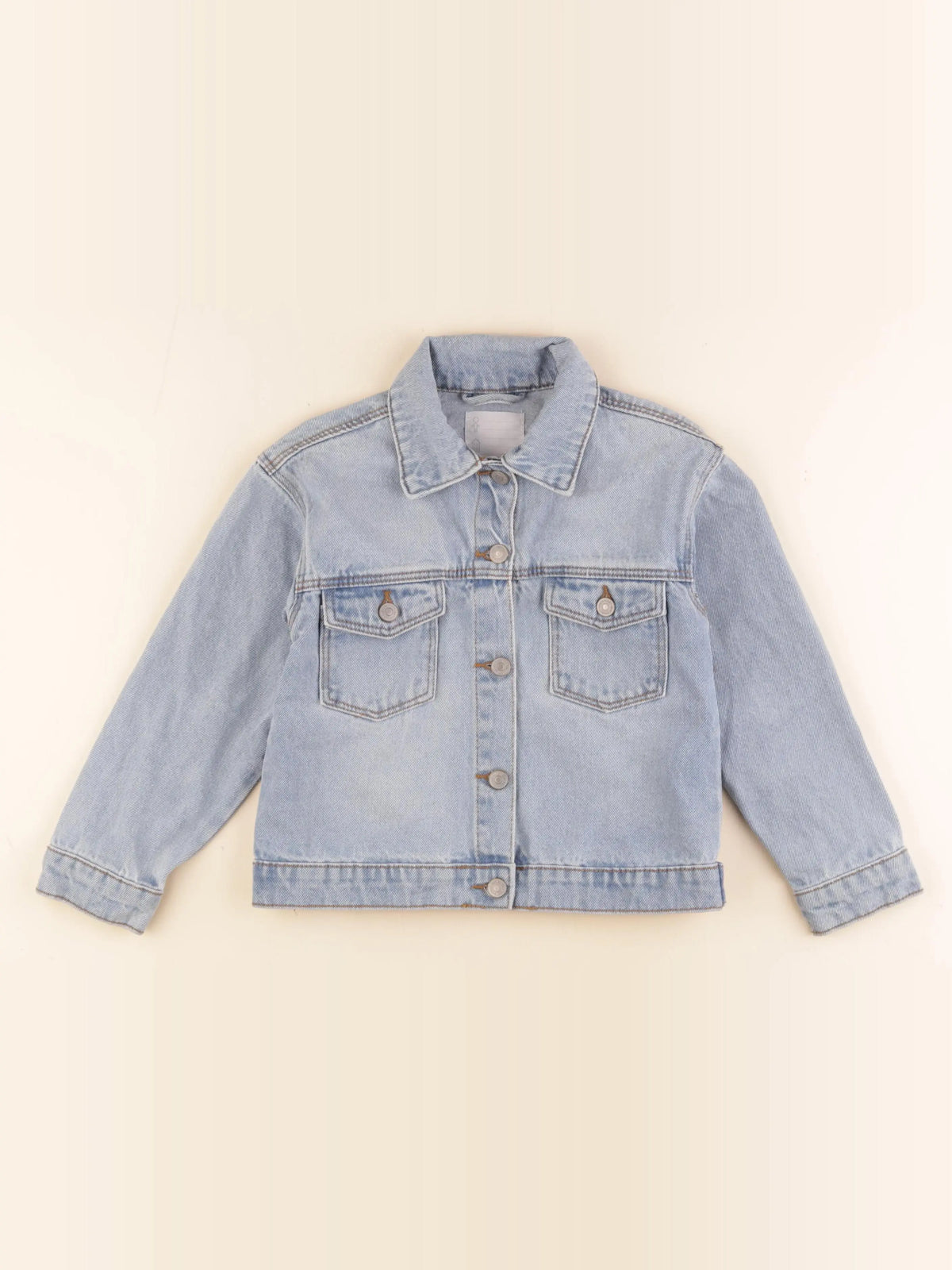 Vertbaudet - veste imprimé au dos bleu - 6 ans