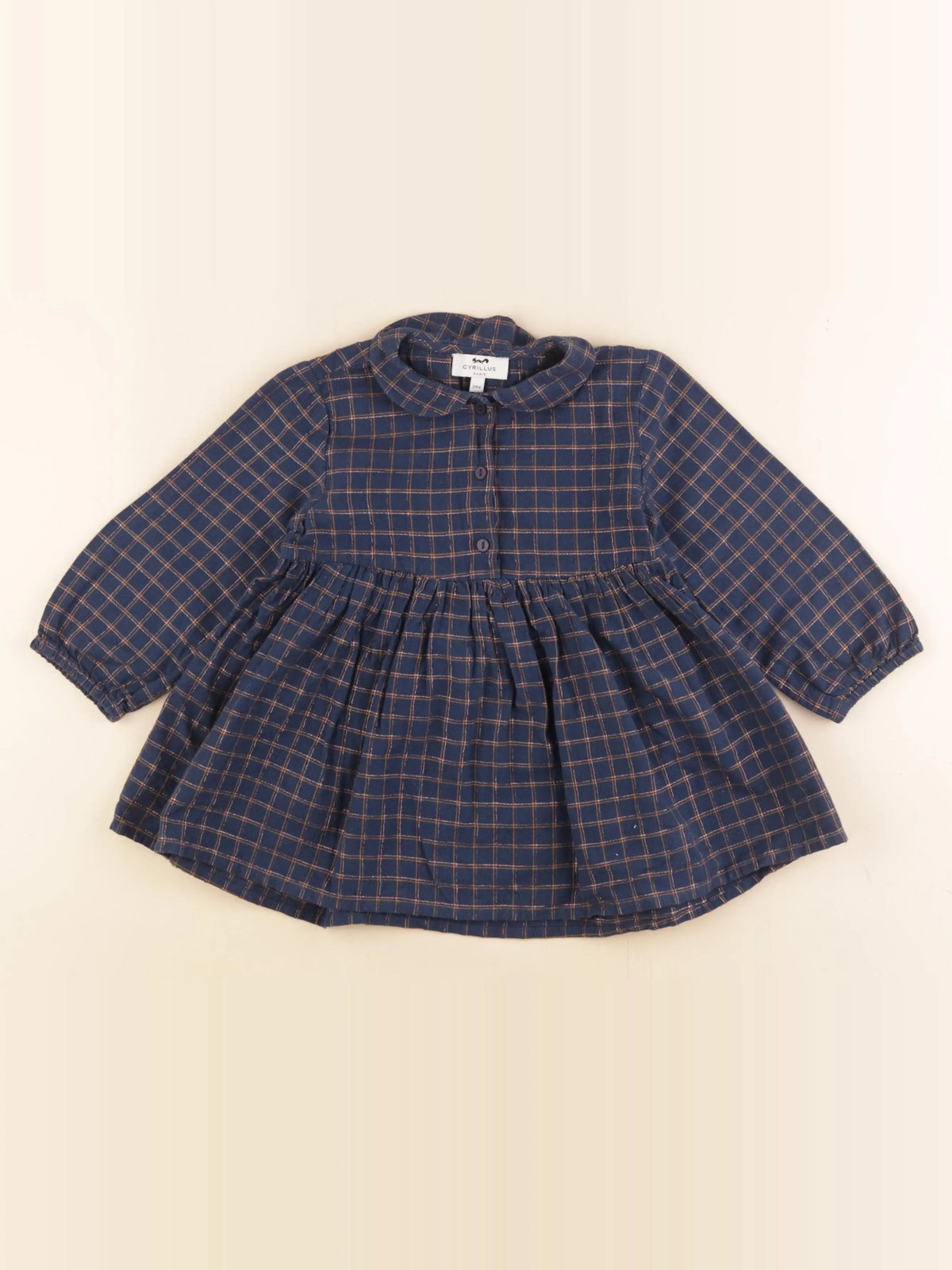 Cyrillus - robe bleu - 24 mois