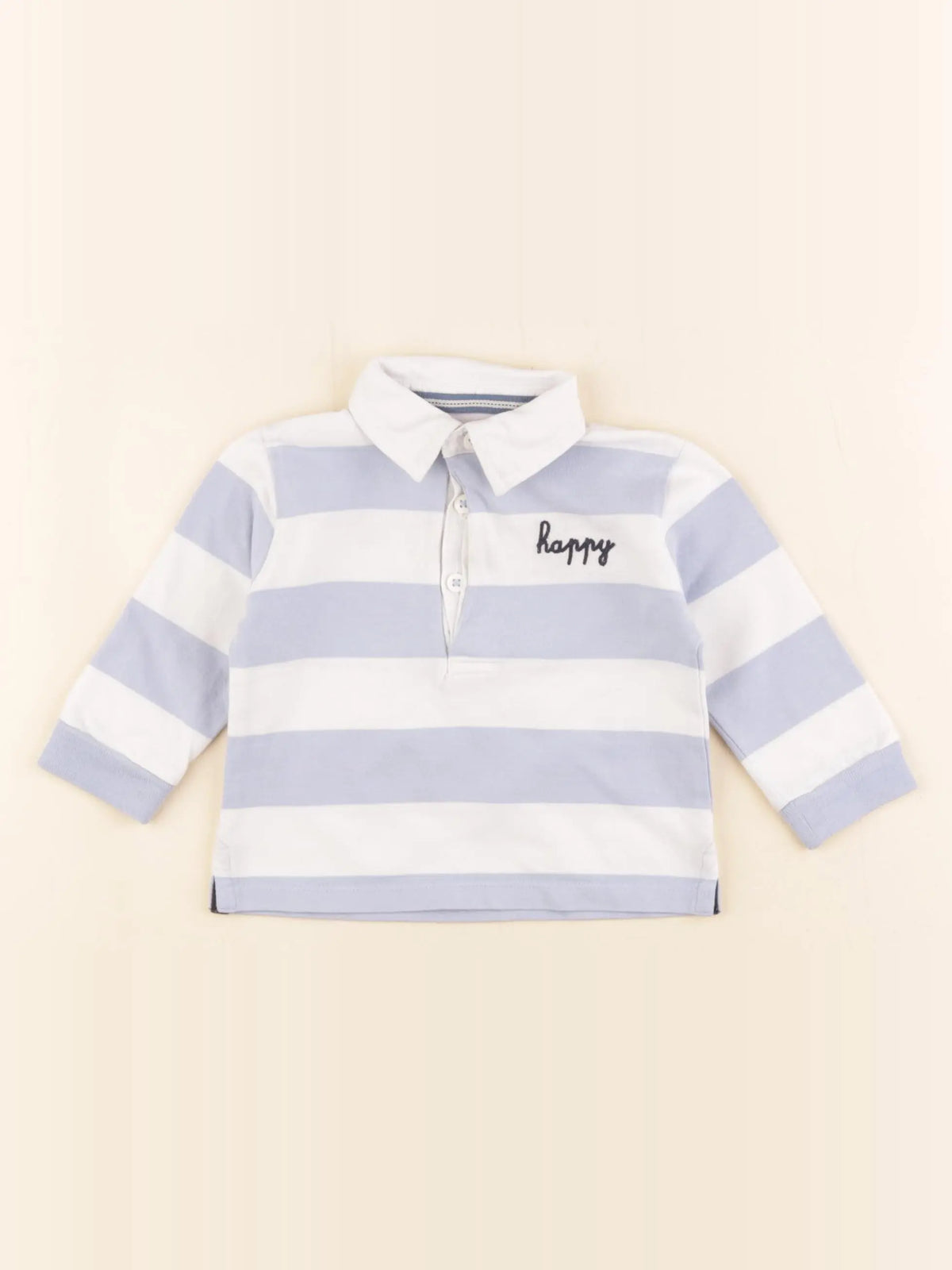 Boutchou - polo bleu - 6 mois