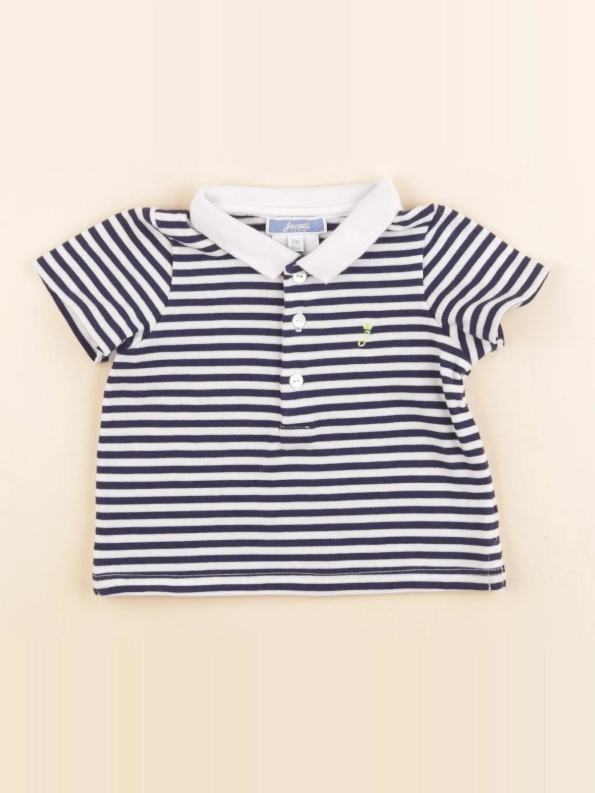 Jacadi - polo bleu - 6 mois