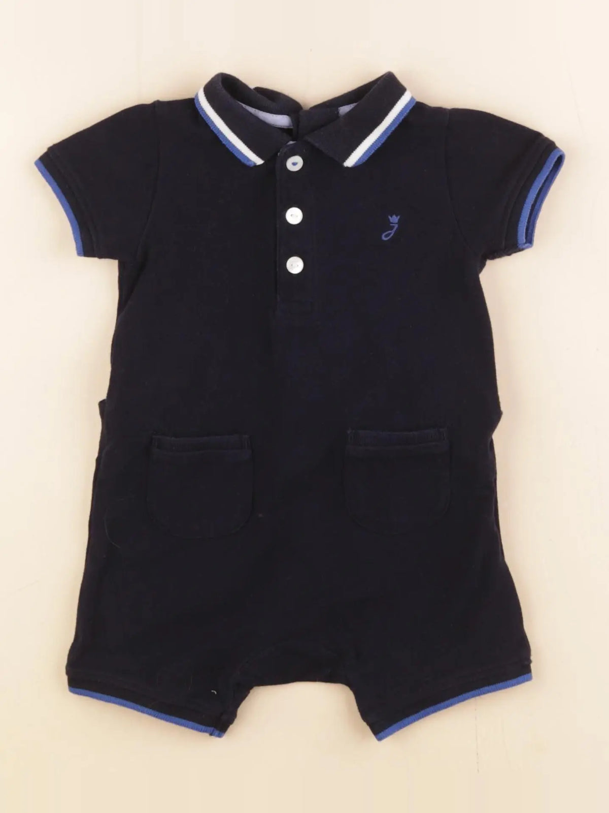 Jacadi - combinaison bleu - 6 mois