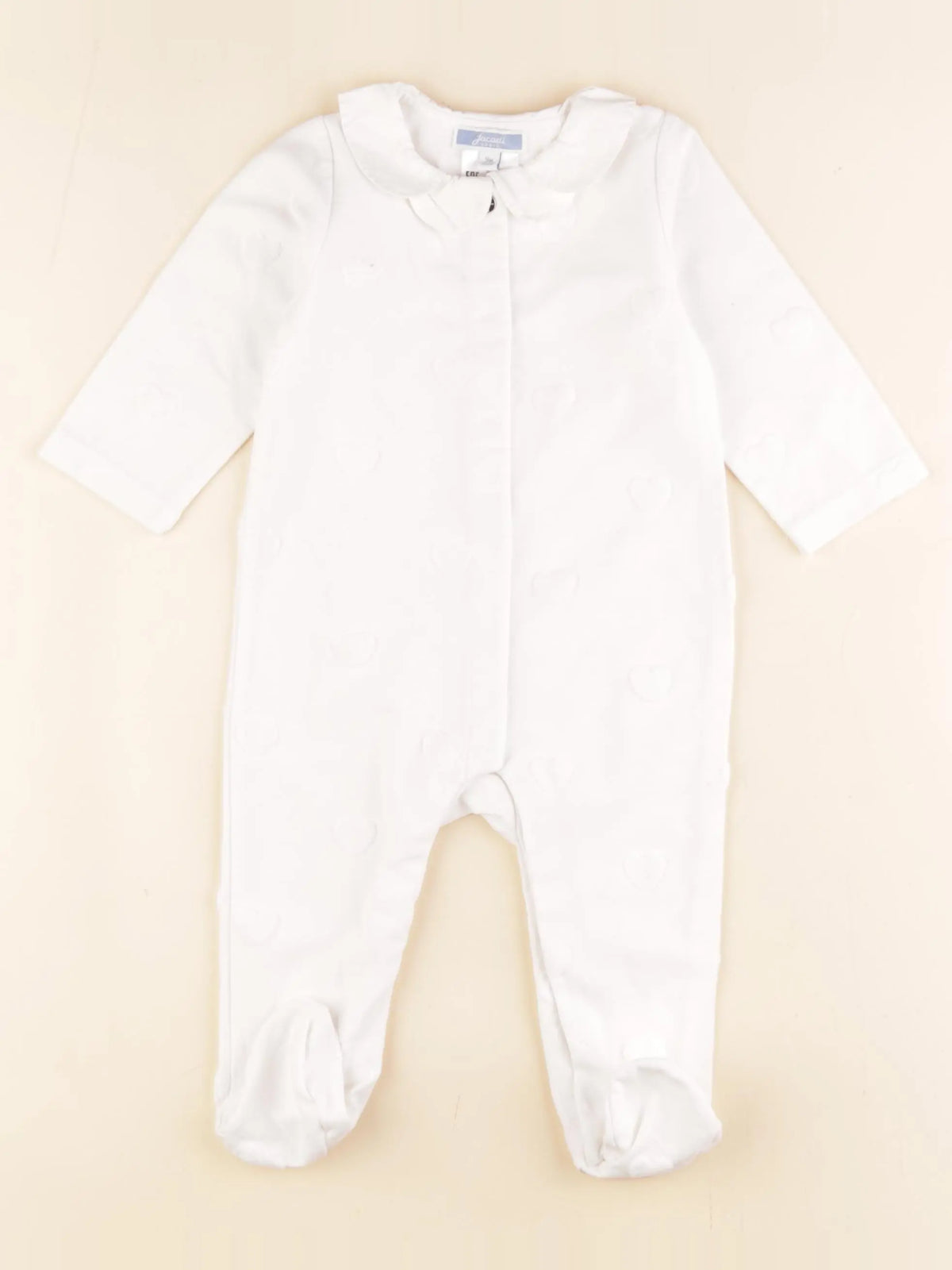 Jacadi - pyjama coton blanc - 9 mois