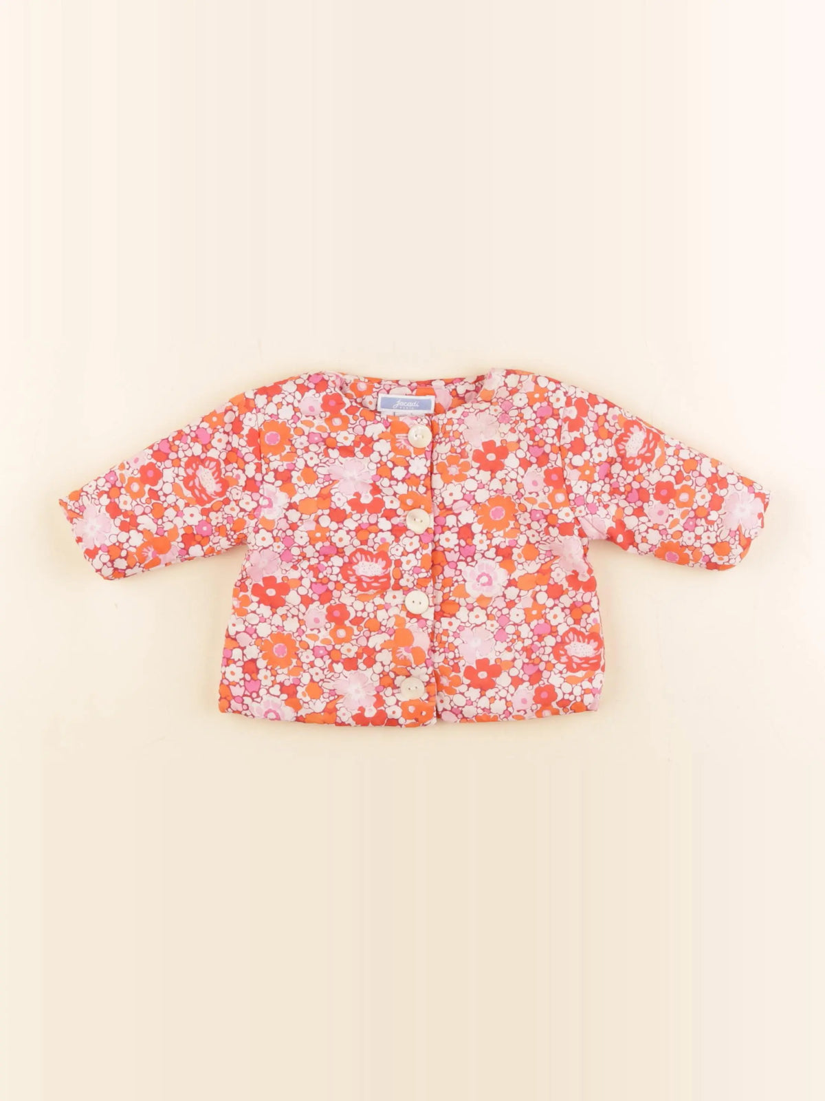 Jacadi - veste doublé multicolore - 3 mois