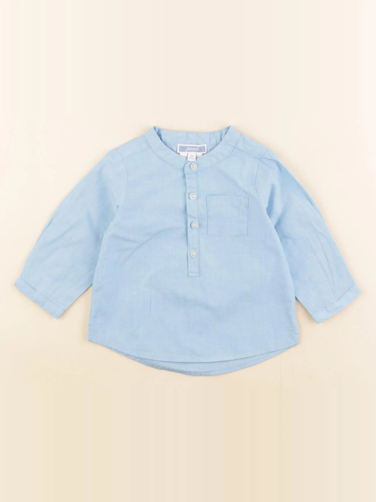 Jacadi - chemise bleu - 6 mois