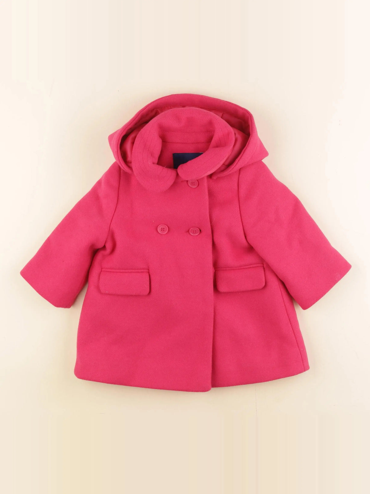 Jacadi - manteau rose - 12 mois