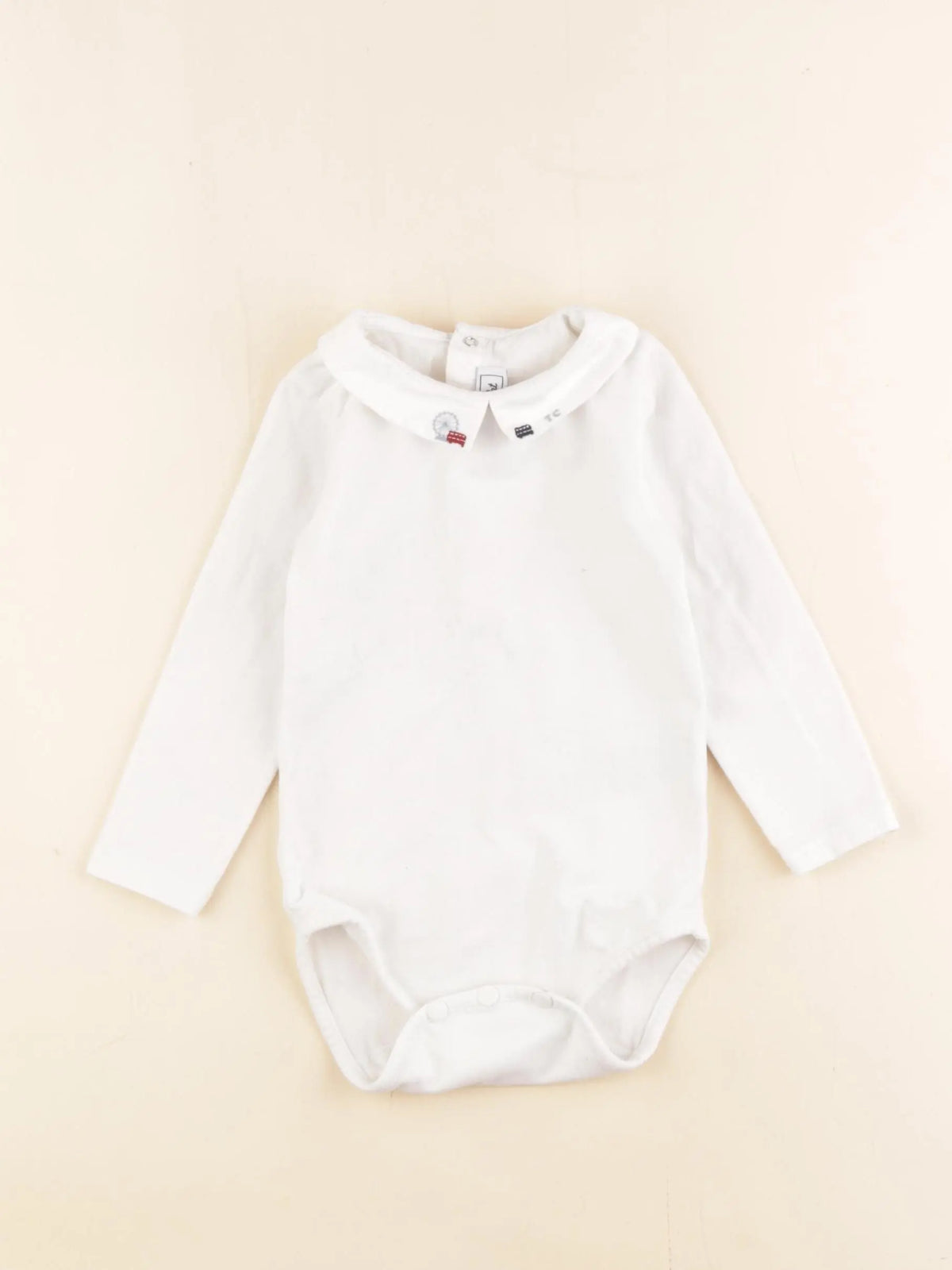 Tartine & Chocolat - body à col blanc - 2 ans