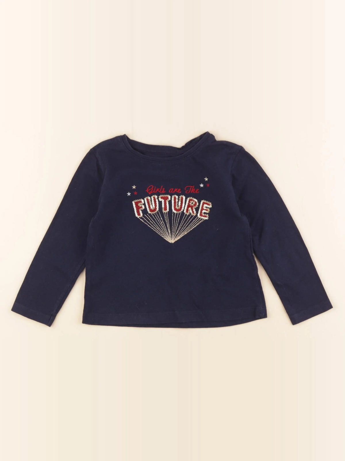 Vertbaudet - tee-shirt bleu - 2 ans