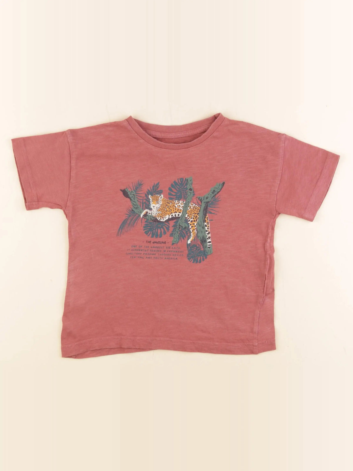 Vertbaudet - tee-shirt rouge - 4 ans