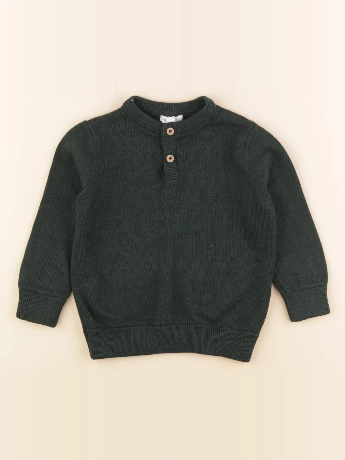 Vertbaudet - pull vert - 3 ans