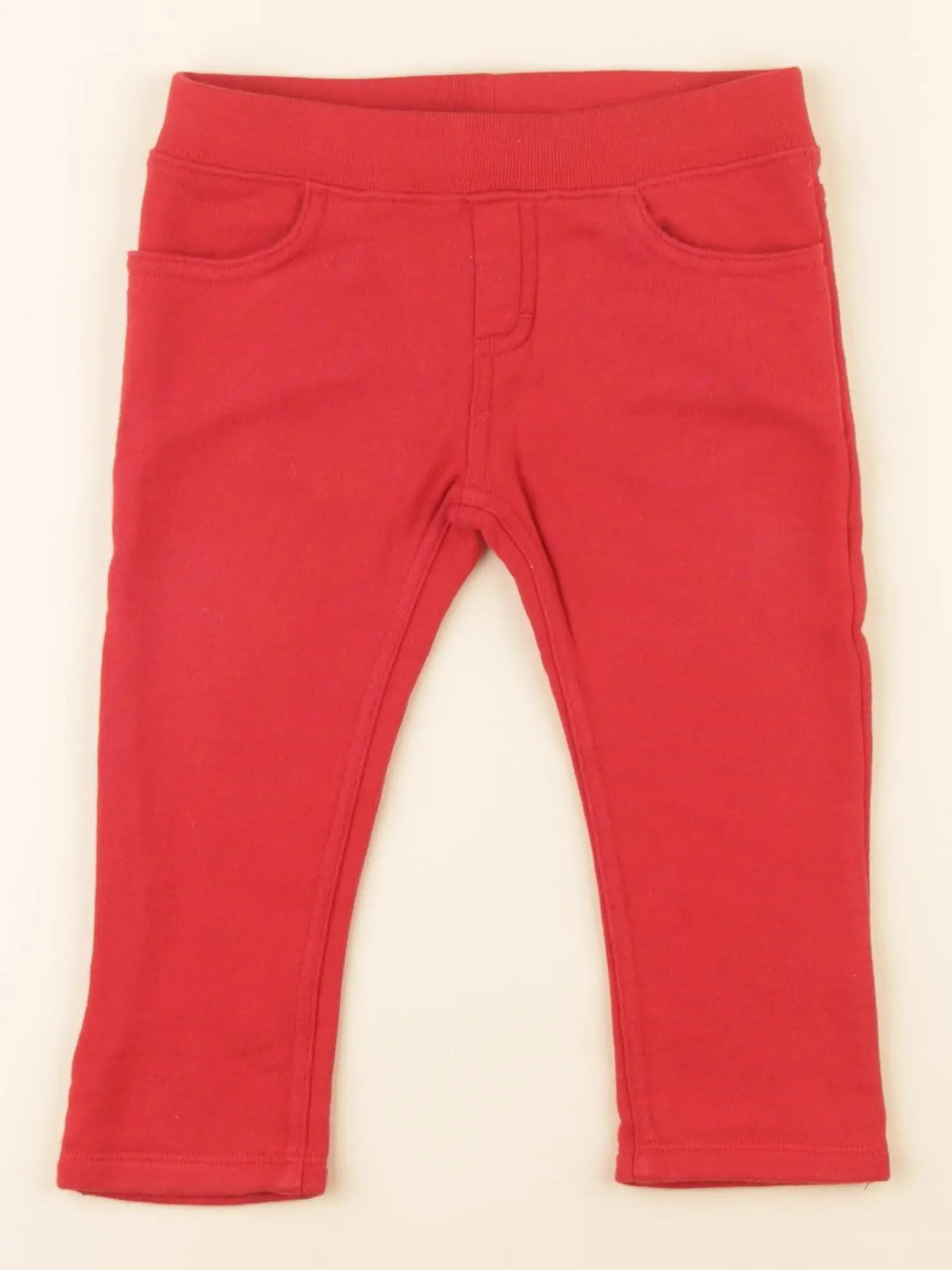 Petit Bateau - pantalon rouge - 18 mois