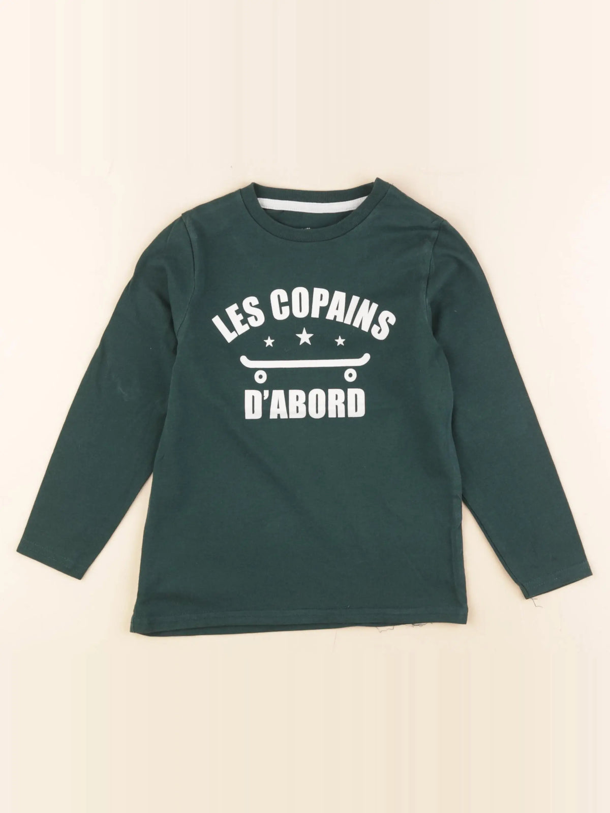 Vertbaudet - tee-shirt vert - 5 ans