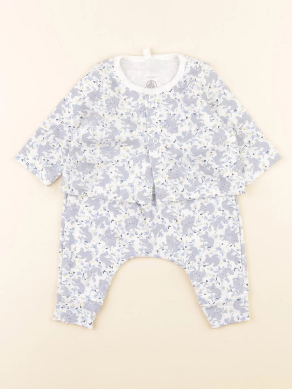 Petit Bateau - pyjama coton multicolore - 1 mois
