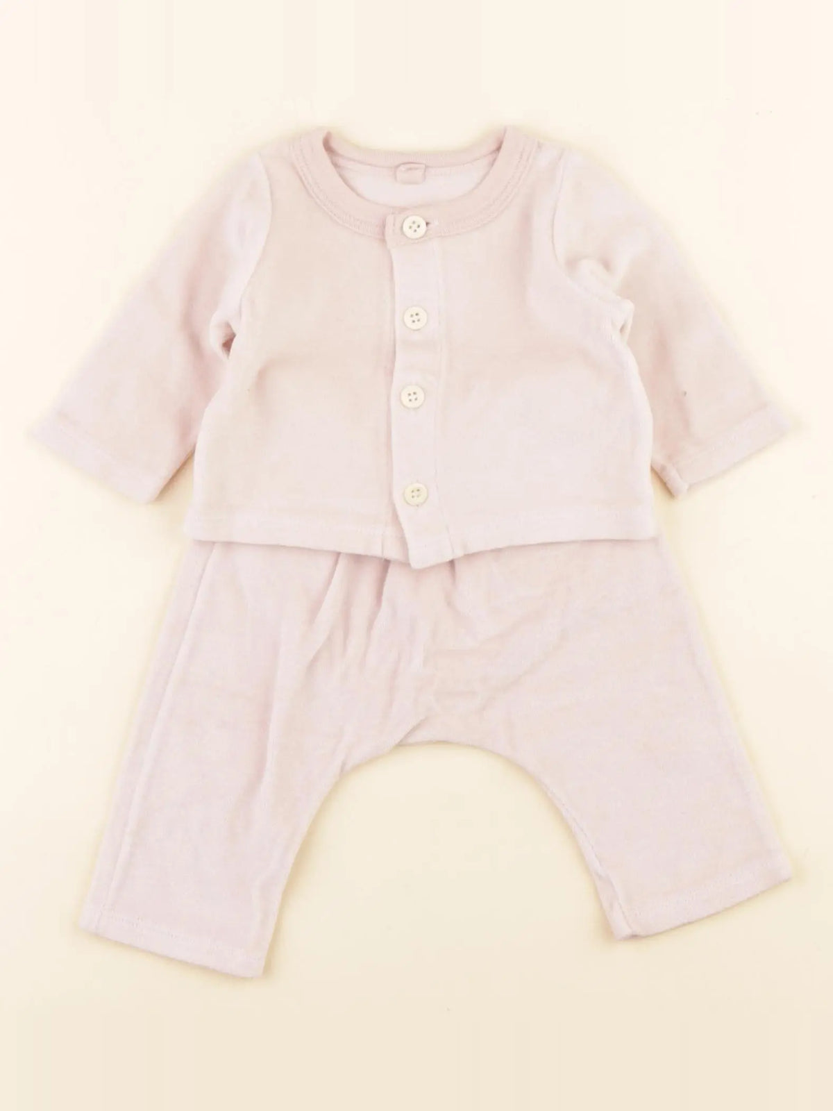 Petit Bateau - ensemble rose - 1 mois