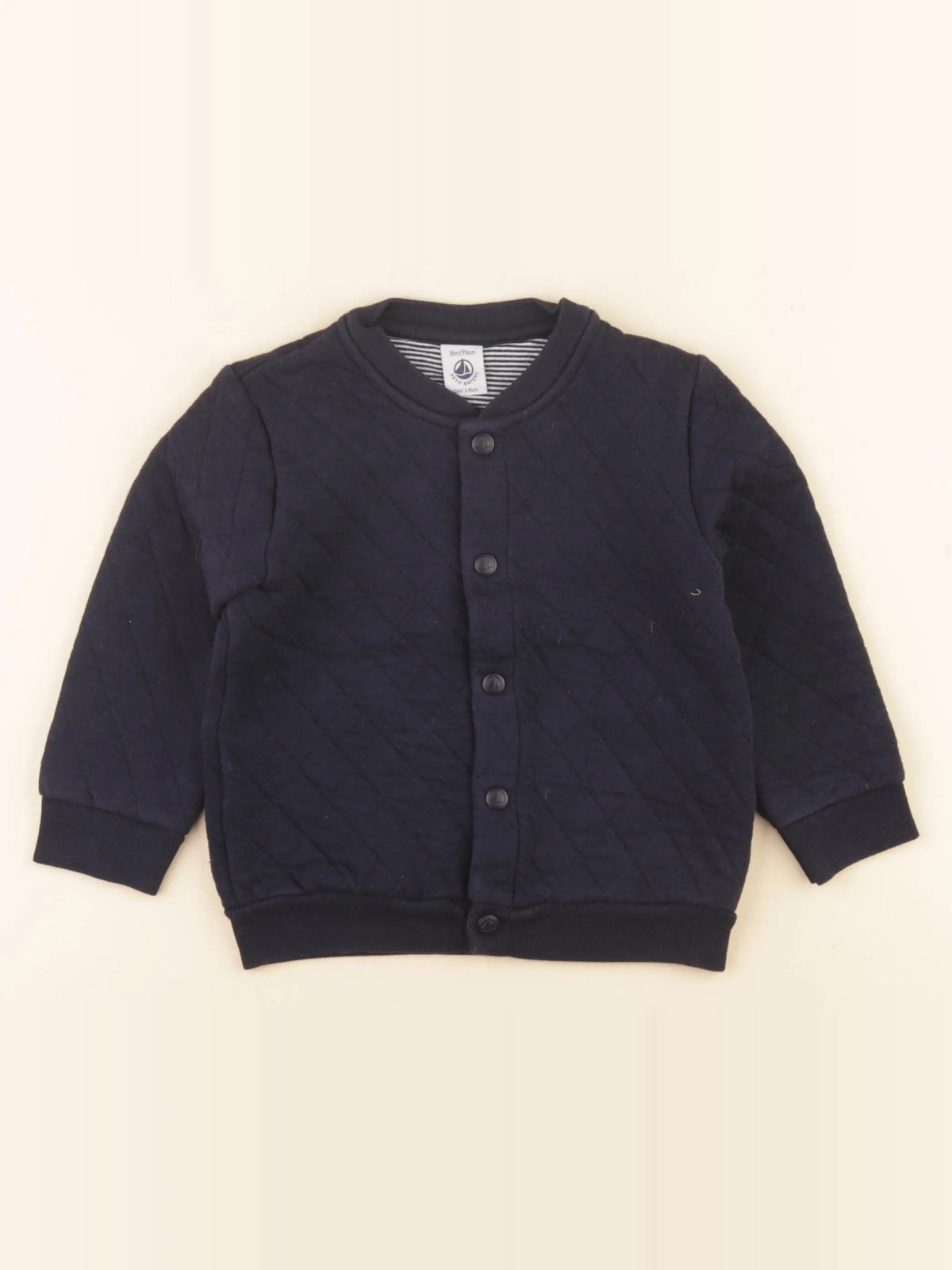 Petit Bateau - sweat bleu - 36 mois