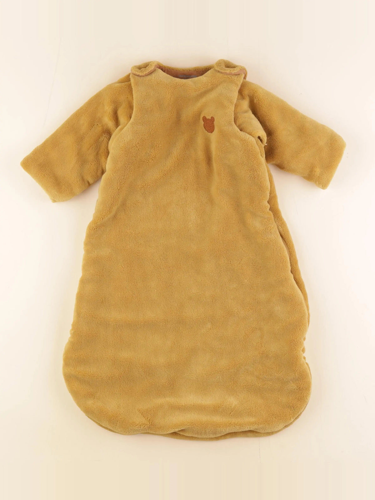 Vertbaudet - gigoteuse jaune, marron - 0/6 mois