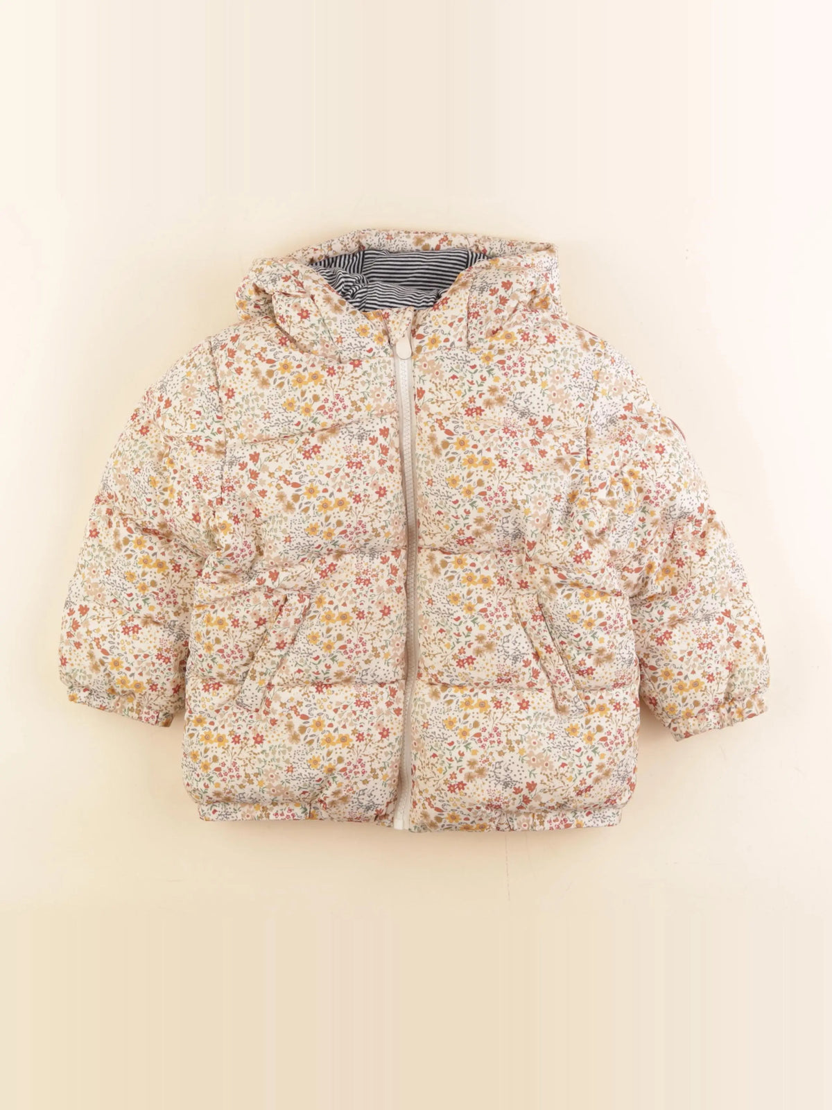 Petit Bateau - doudoune multicolore - 3 ans