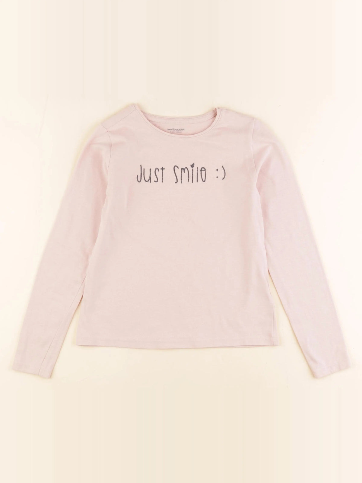 Vertbaudet - tee-shirt rose - 8 ans