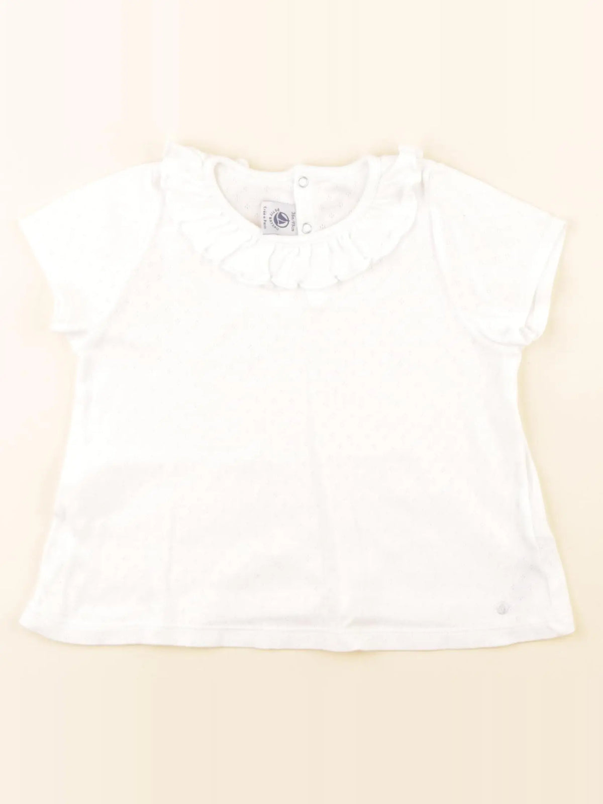 Petit Bateau - tee-shirt blanc - 36 mois