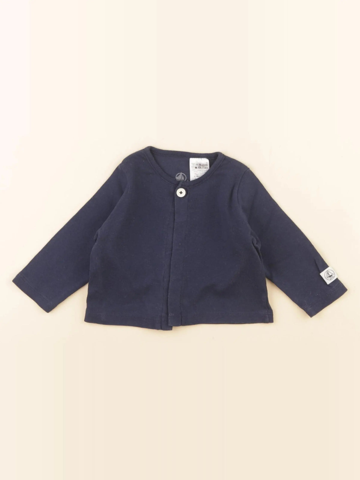 Petit Bateau - tee-shirt bleu - 6 mois