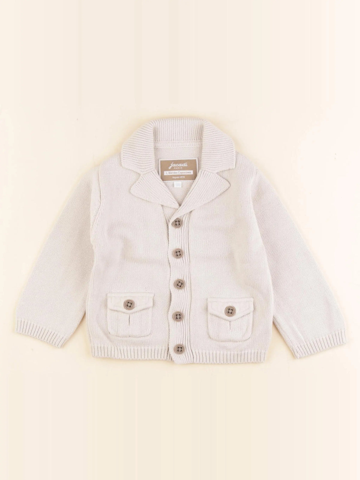 Jacadi - gilet beige - 18 mois