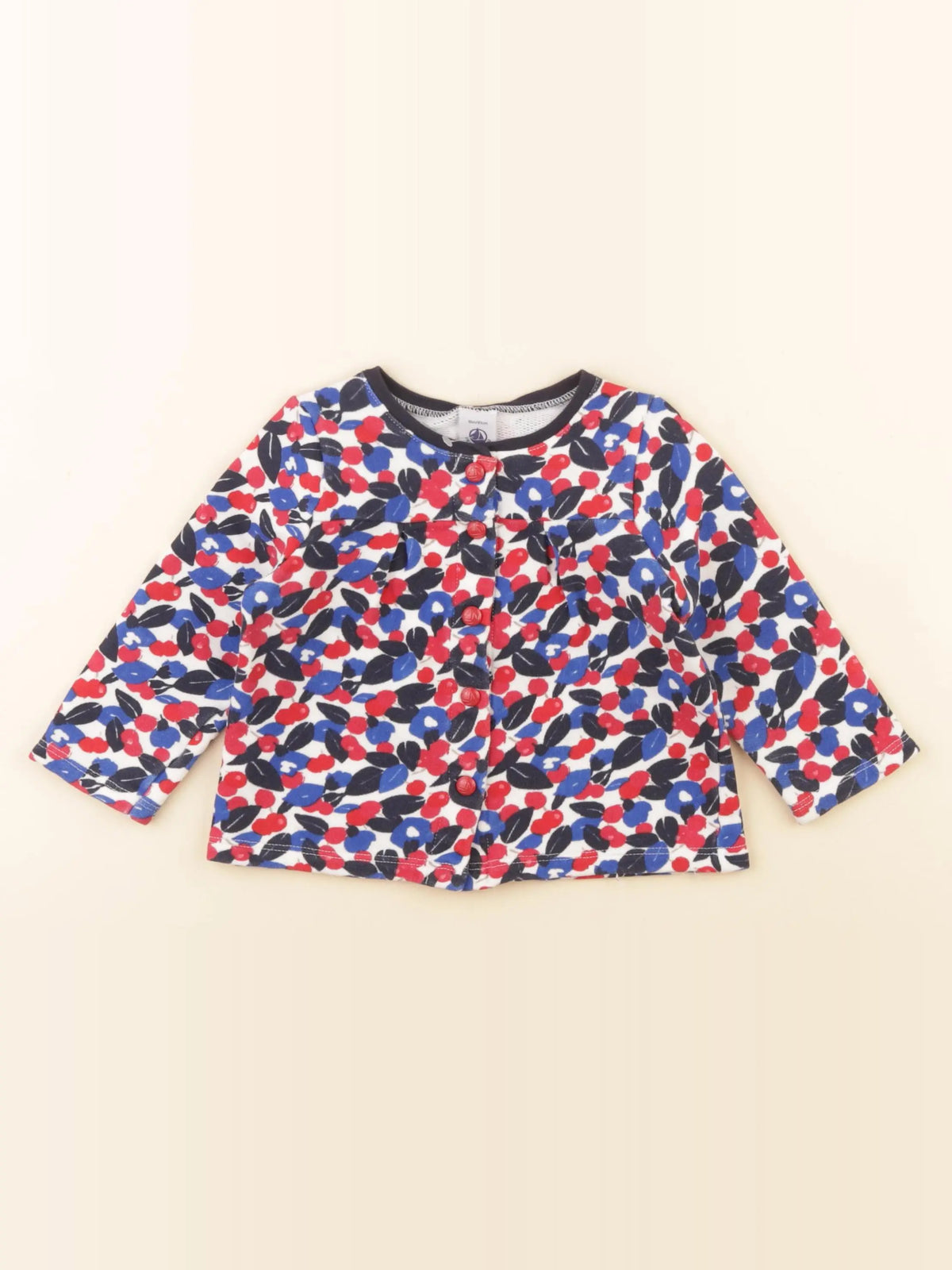 Petit Bateau - sweat rouge - 18 mois