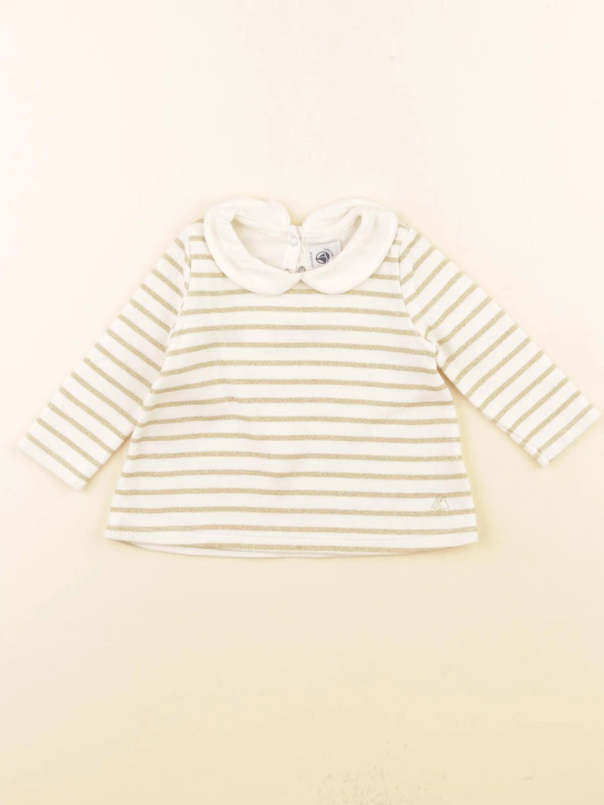 Petit Bateau - tee-shirt beige - 6 mois