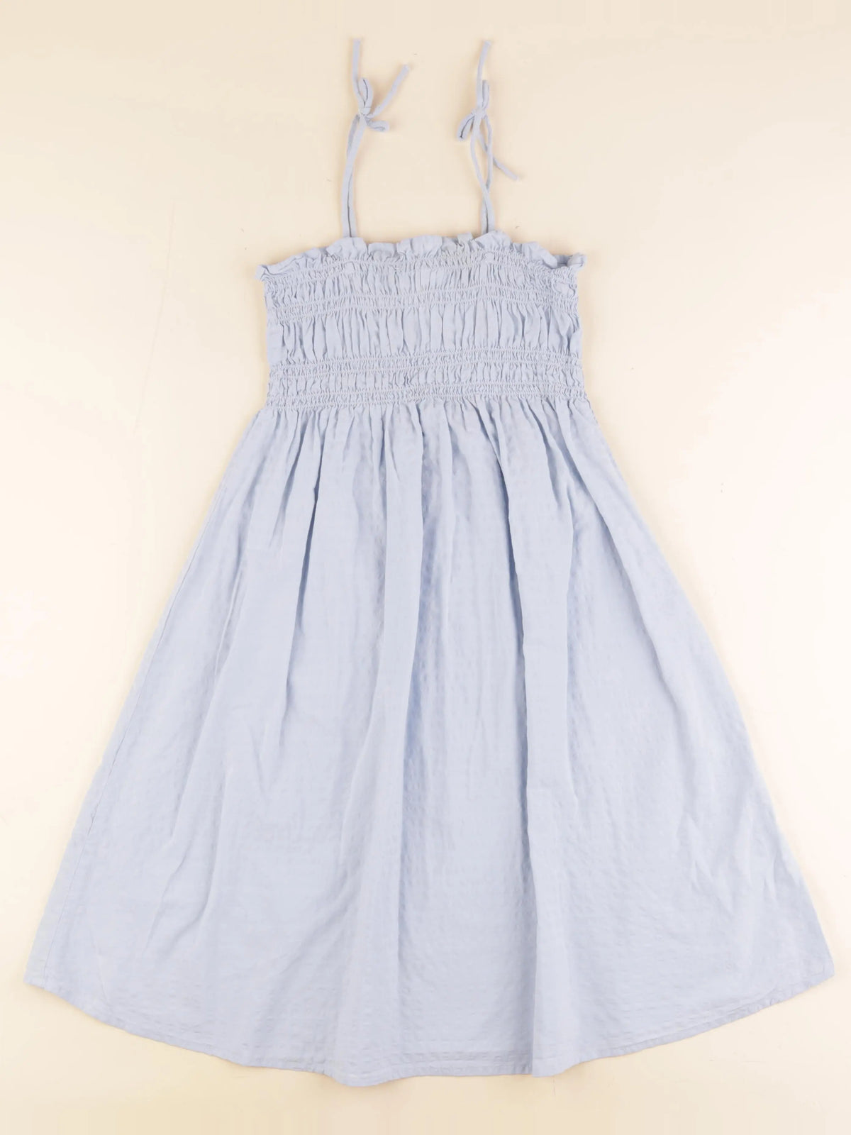 H&M - robe bleu - 7/8 ans