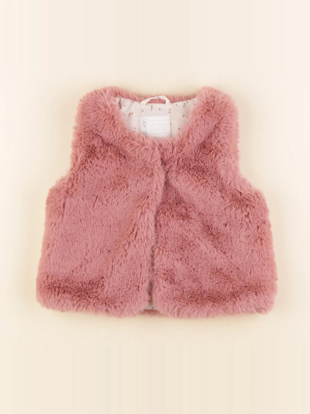 Vertbaudet - gilet rose - 4 ans