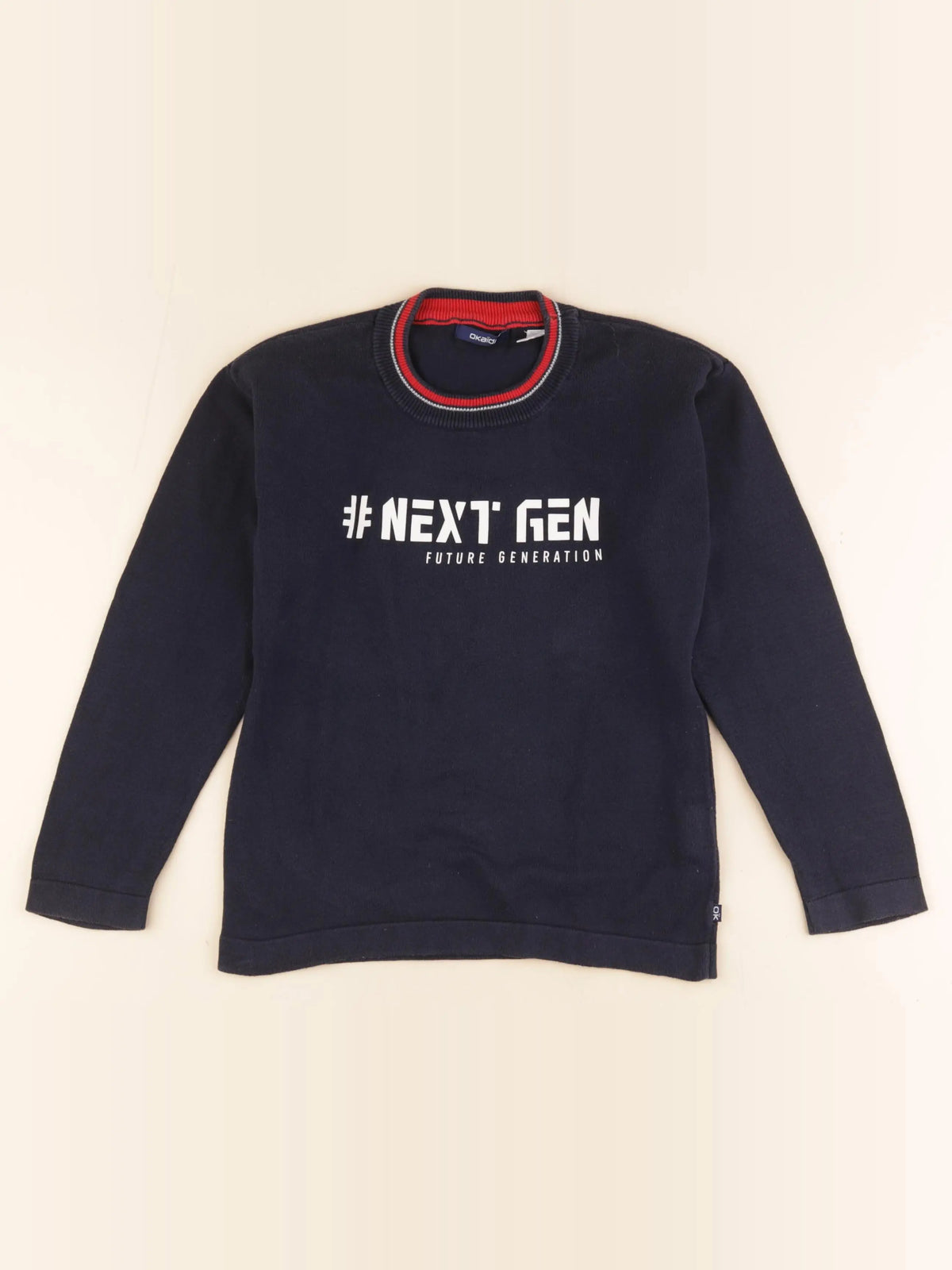 Okaidi - pull bleu - 8 ans