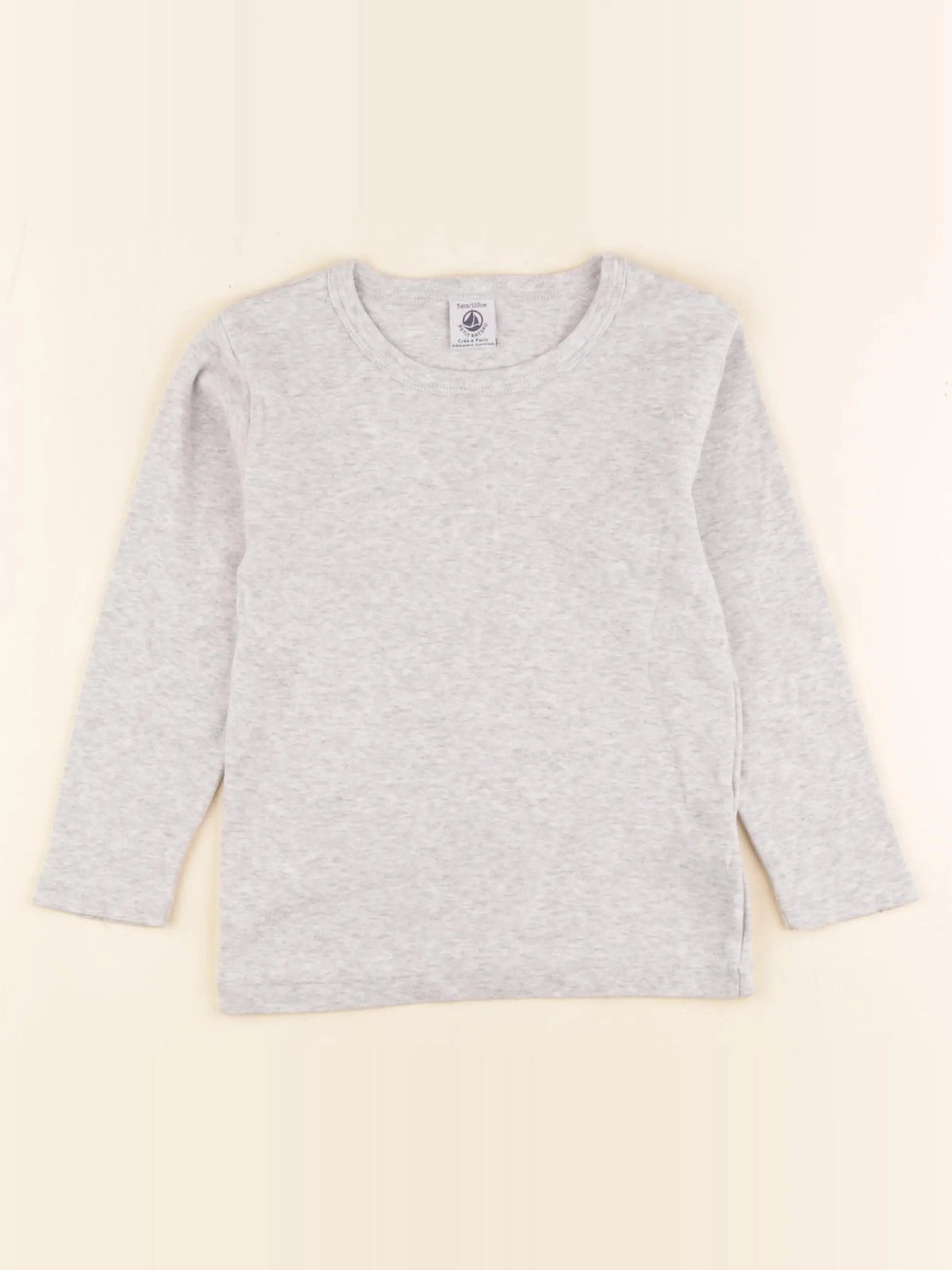 Petit Bateau - maillot de corps gris - 5 ans