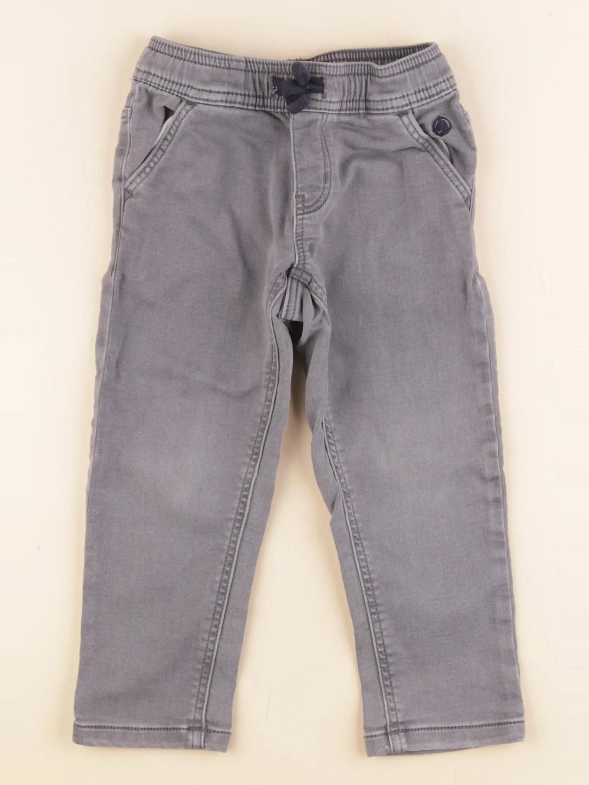 Petit Bateau - pantalon gris - 3 ans