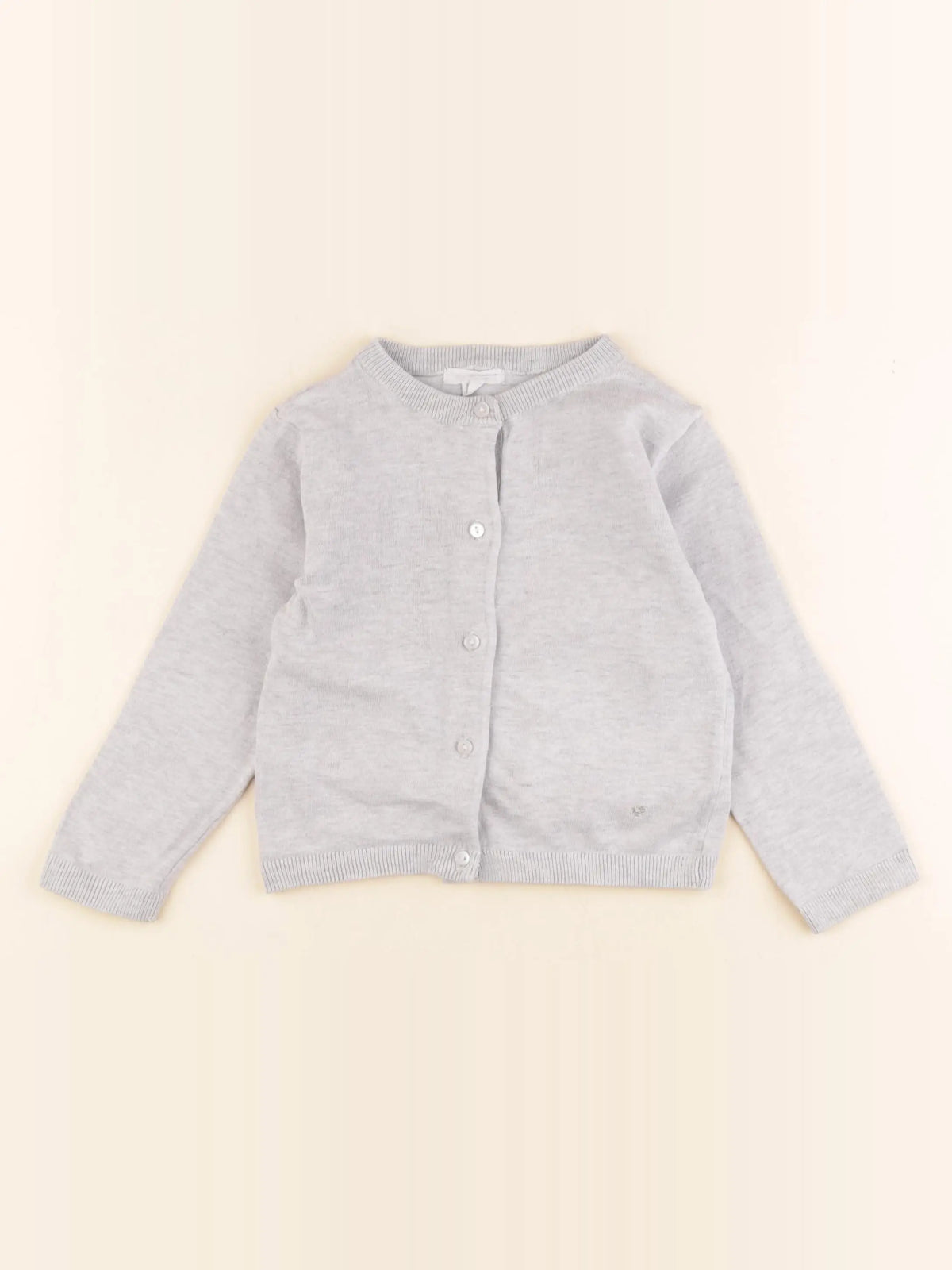Vertbaudet - gilet gris - 3 ans