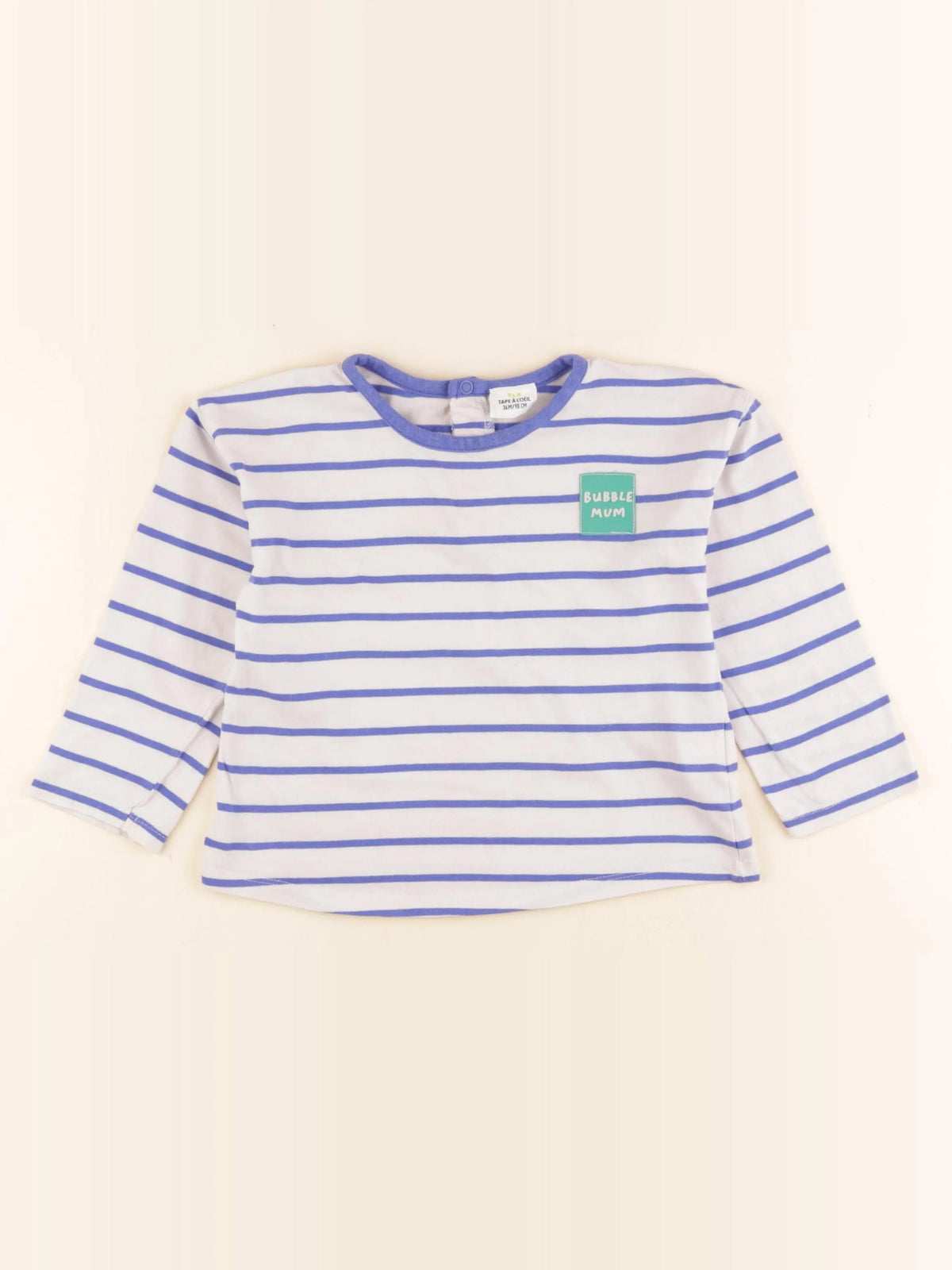 Tape à l'oeil - tee-shirt blanc, bleu - 36 mois