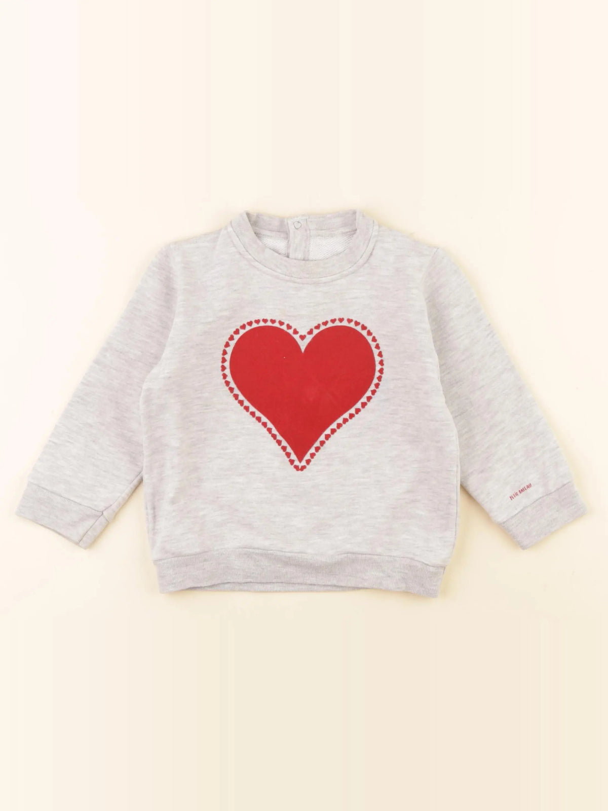 Petit Bateau - sweat gris - 24 mois