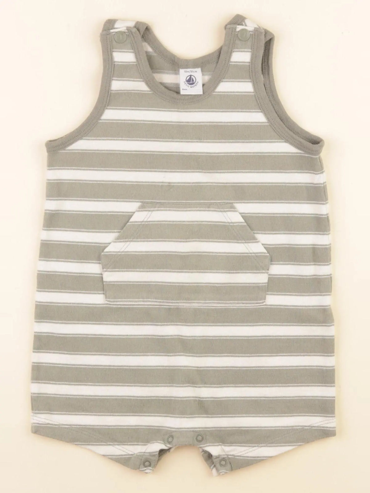 Petit Bateau - combinaison vert - 18 mois