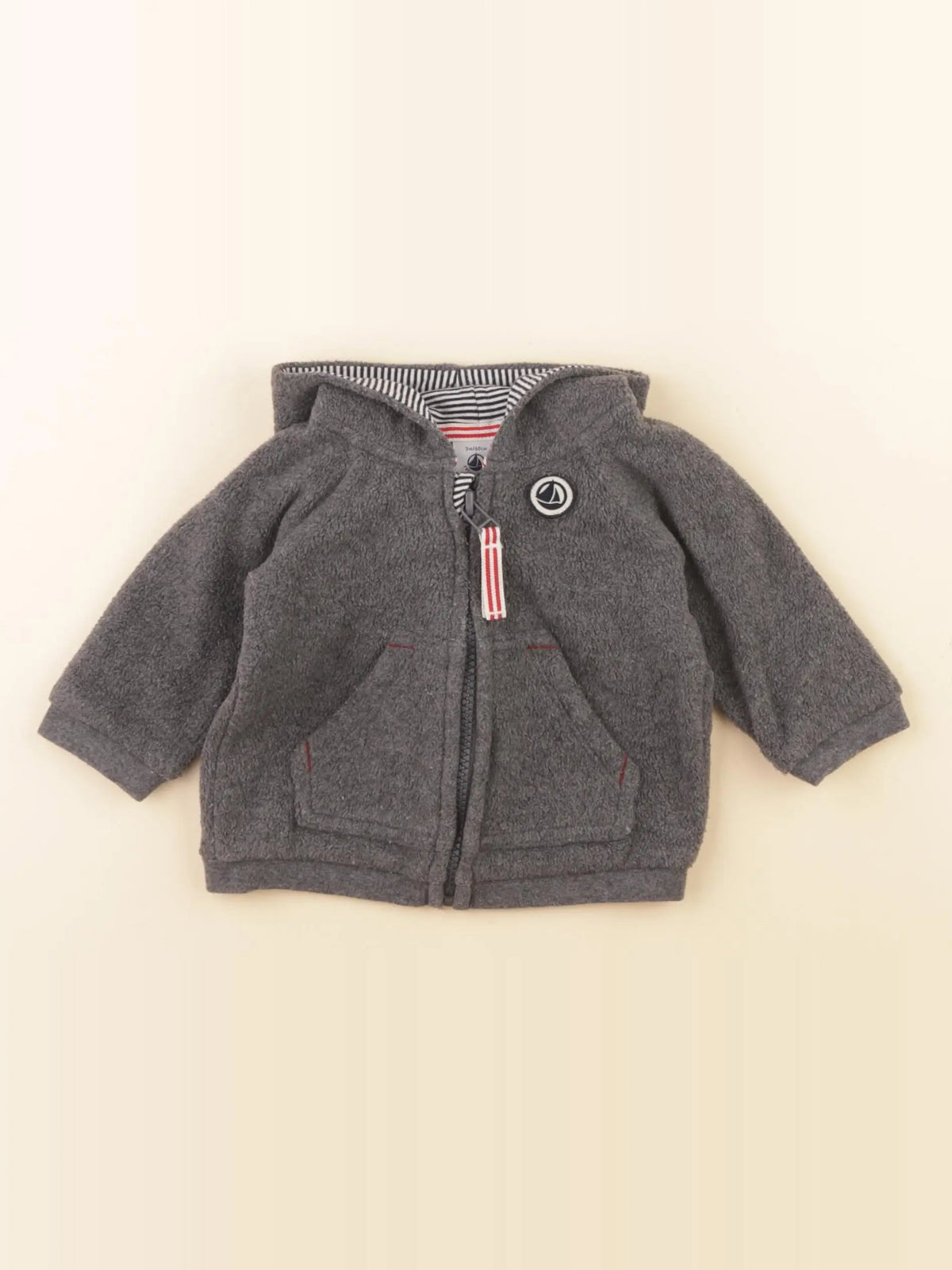 Petit Bateau - veste gris - 3 mois
