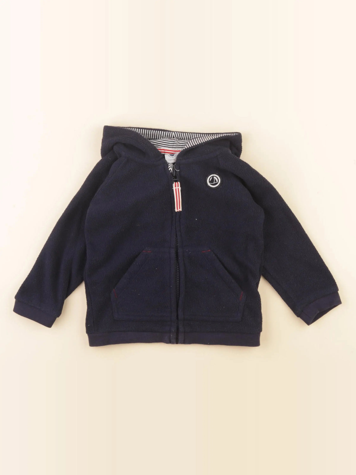 Petit Bateau - polaire bleu - 18 mois