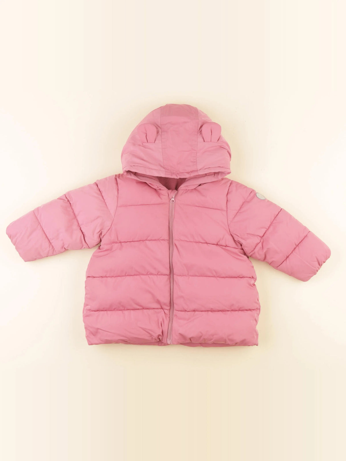 Petit Bateau - doudoune rose - 18 mois