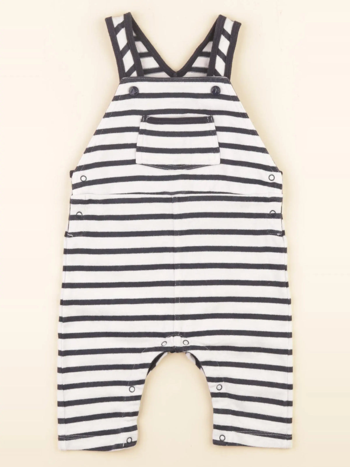Petit Bateau - salopette bleu - 12 mois