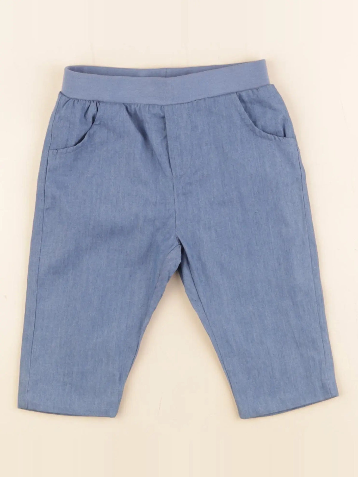Jacadi - pantalon bleu - 12 mois