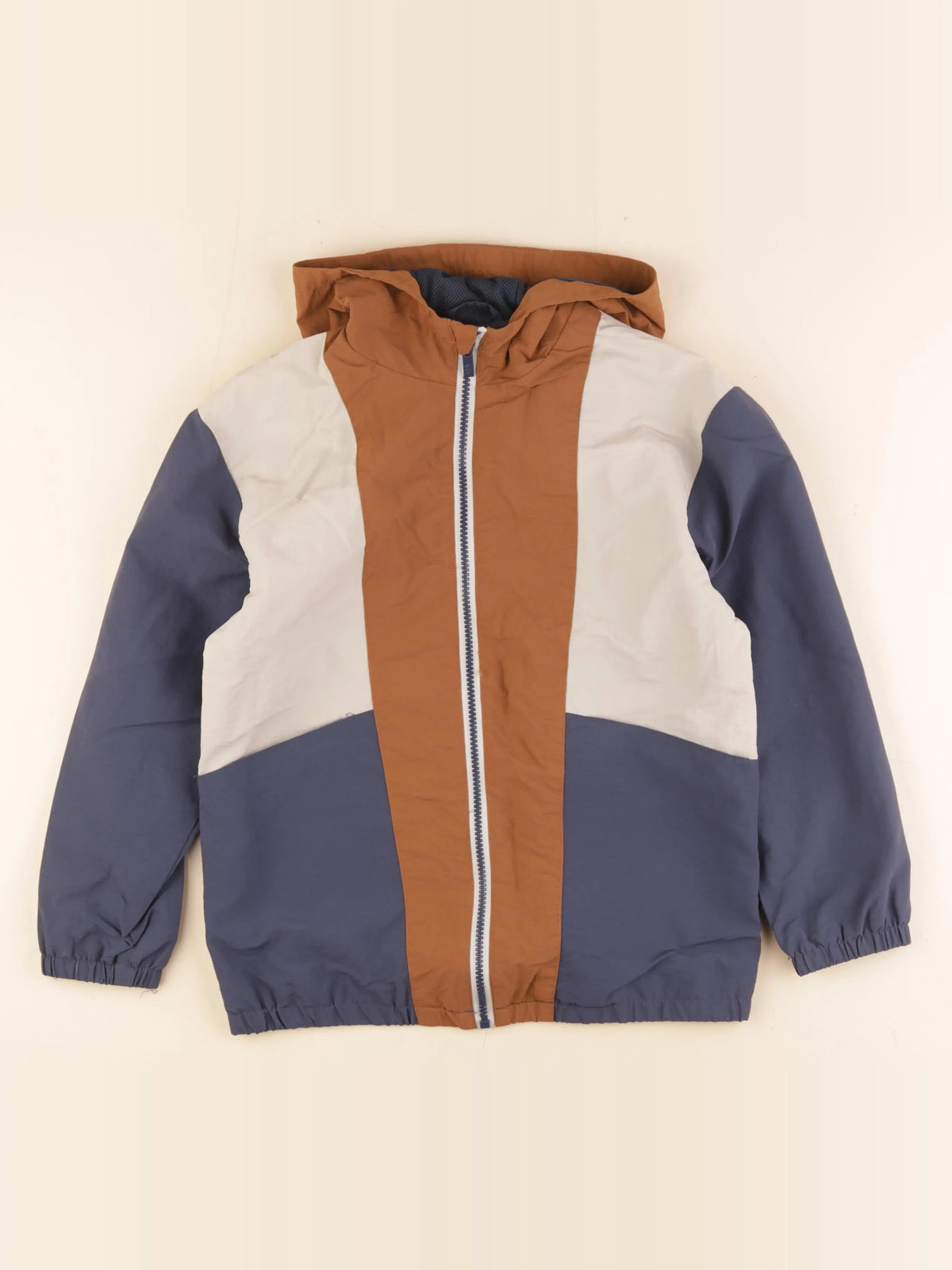 Vertbaudet - imperméable bleu, marron - 10 ans