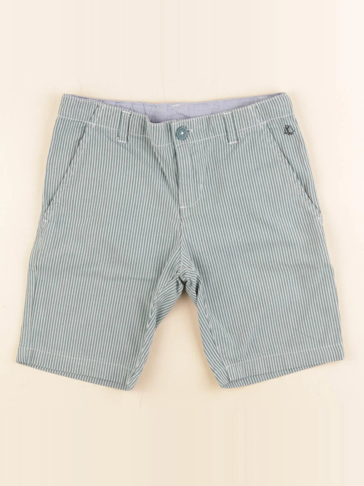 Petit Bateau - short vert - 8 ans