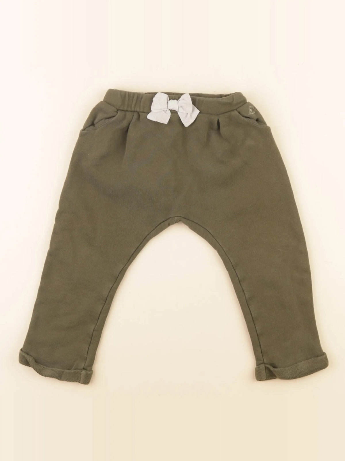 Petit Bateau - jogging vert - 24 mois