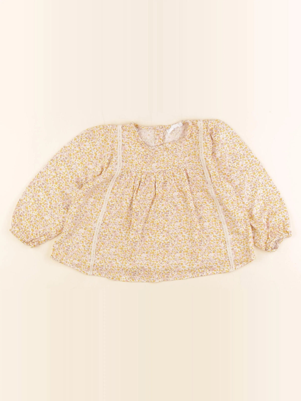 Mango - blouse jaune - 2/3 ans