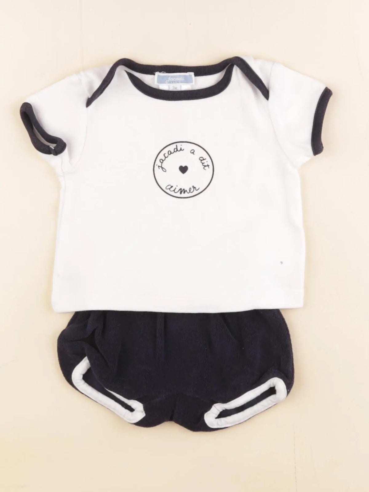 Jacadi - ensemble bleu - 3 mois