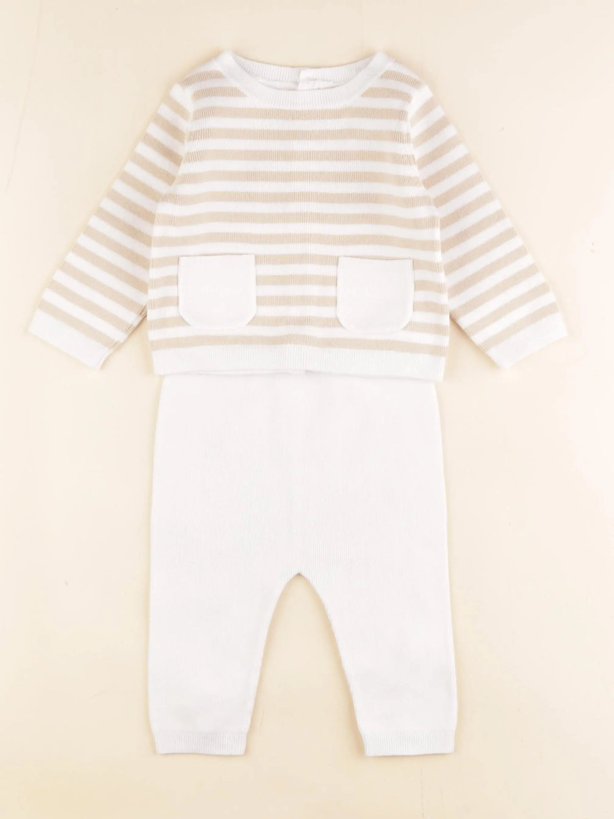 Jacadi - ensemble beige - 12 mois